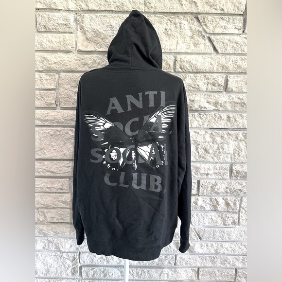 Anti Social Social Club Hidden Sky Butterfly Hoodie - Picture 1 of 4